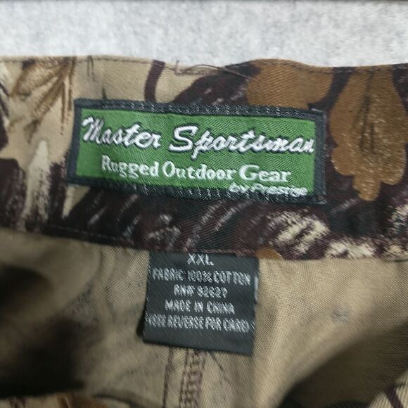 MASTER SPORTSMAN Pants Mens XXL Cargo Outdoor Camoflauge Hunting Adjustable. - Picture 8 of 9